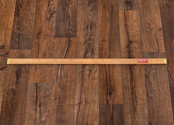Breno PVC BONUS Hunter Oak 048 – tmavě hnědé dřevo, šíře 400 cm