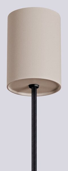 Taupe závěsné svítidlo se skleněným stínidlem ø 12 cm Orbital – Sollux