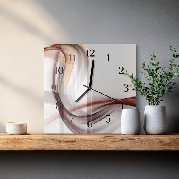 Skleněné hodiny na stěnu Abstrakce zskc-30x30-00173607
