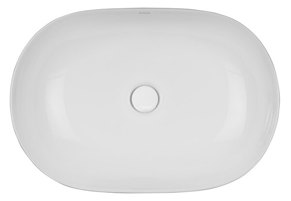 Oltens Hamnes umyvadlo 60.5x41.5 cm oválné na pult bílá 40320000
