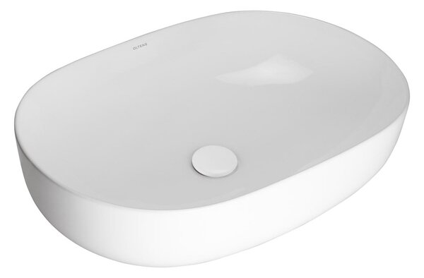 Oltens Hamnes umyvadlo 60.5x41.5 cm oválné na pult bílá 40320000