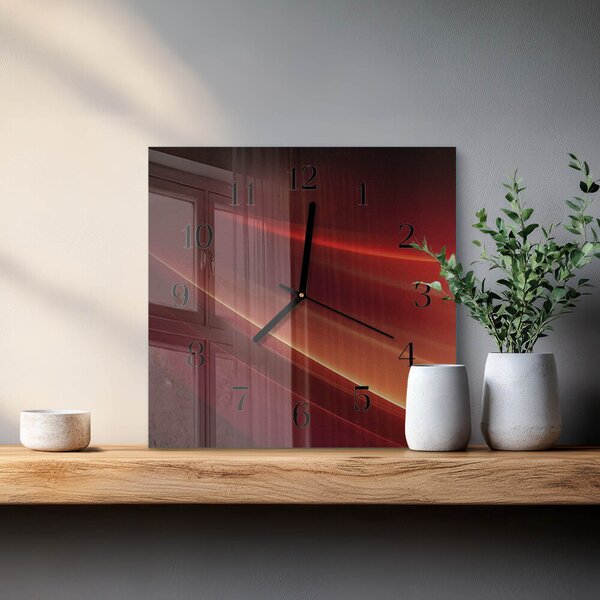 Skleněné hodiny na stěnu Abstrakce zskc-30x30-00173645