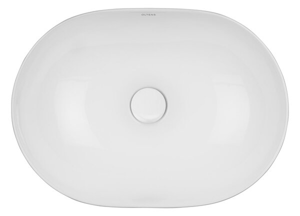 Oltens Hamnes umyvadlo 49.5x35.5 cm oválné na pult bílá 40319000