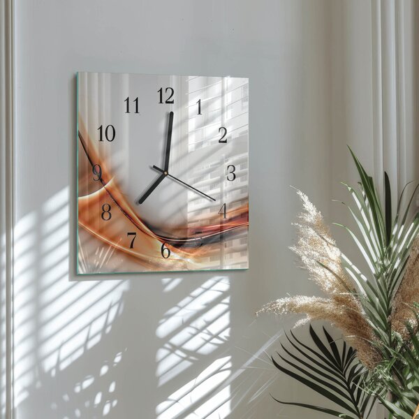 Skleněné hodiny na stěnu Abstrakce zskc-30x30-00173658