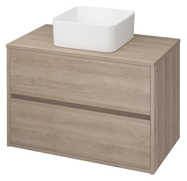 Cersanit Crea umyvadlo 35x35 cm čtvercový na pult bílá lesk K114-007