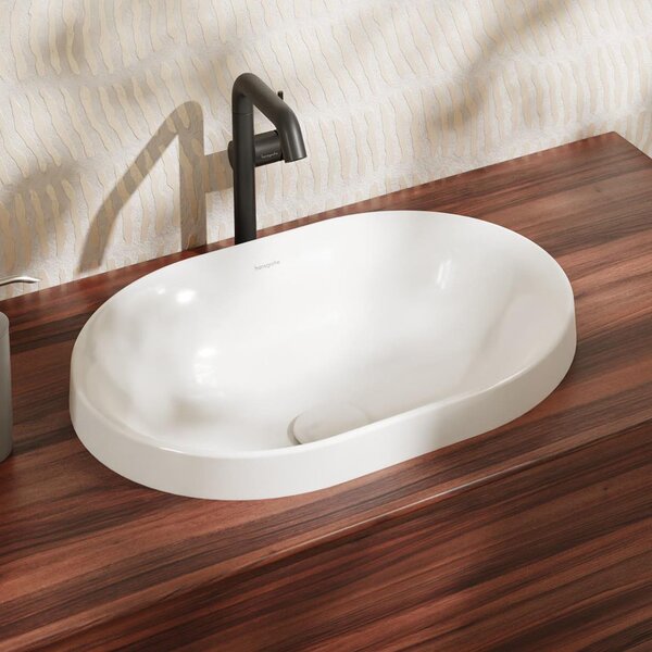 Hansgrohe Xuniva U umyvadlo 55x40 cm oválné zápustný bílá matný 60157450