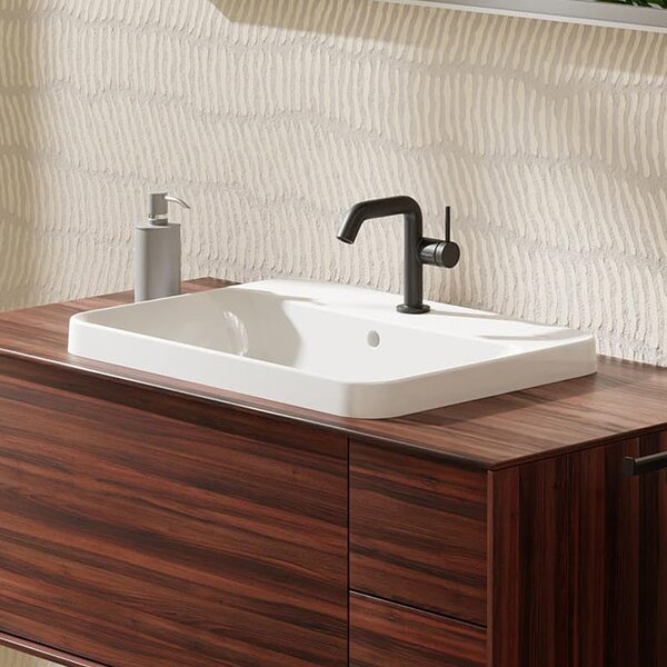 Hansgrohe Xuniva Q umyvadlo 55x45 cm obdélníkový zápustný bílá matný 60162450
