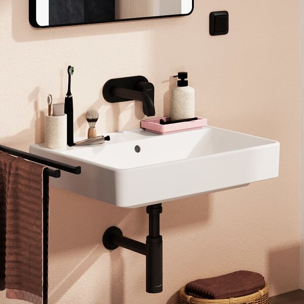 Hansgrohe Xanuia Q umyvadlo 60x48 cm obdélníkový klasický bílá lesk 60240450