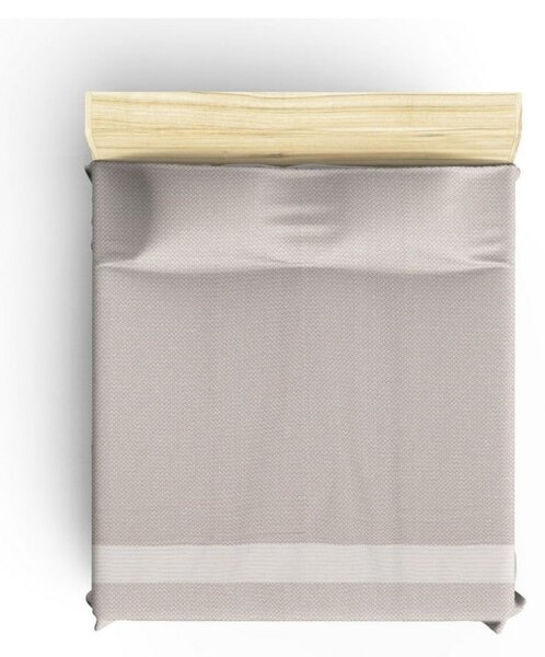 Béžový bavlněný přehoz na dvoulůžko 230x200 cm Seritli – Mijolnir