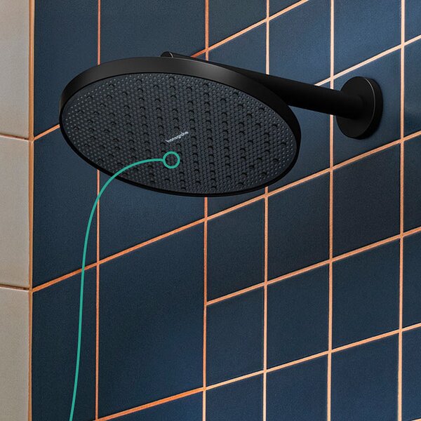 Hansgrohe Activera S hlavová sprcha 24x24 cm kulatý černá 28057670