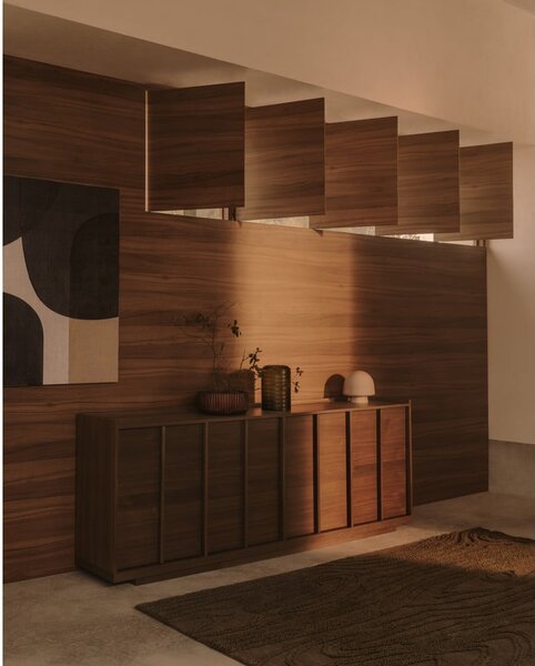 Hnědá komoda v dekoru ořechu 200x80x45 cm Onix – Kave Home