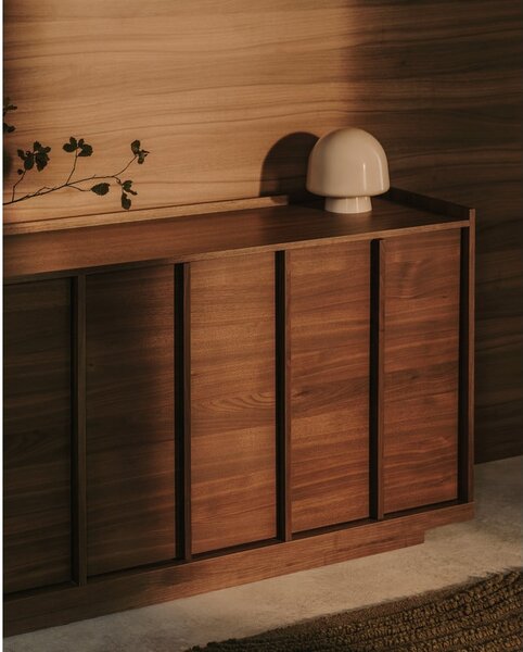 Hnědá komoda v dekoru ořechu 200x80x45 cm Onix – Kave Home