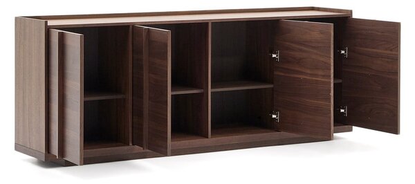 Hnědá komoda v dekoru ořechu 200x80x45 cm Onix – Kave Home