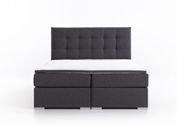 Boxspring postel 140 cm Irma 01 (černá). Akce -16%