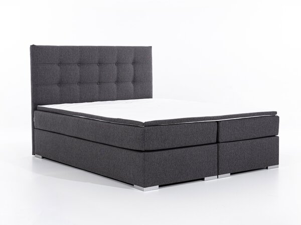 Boxspring postel 140 cm Irma 01 (černá). Akce -16%