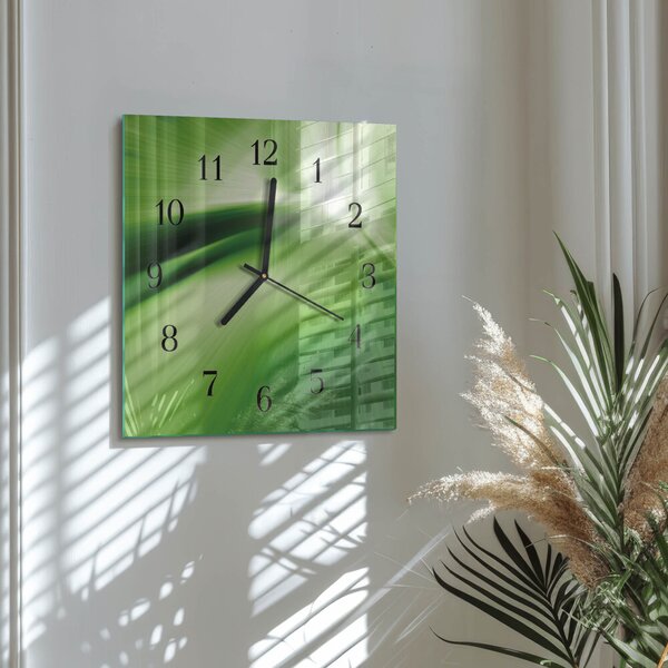 Skleněné hodiny na stěnu Abstrakce zskc-30x30-00173769