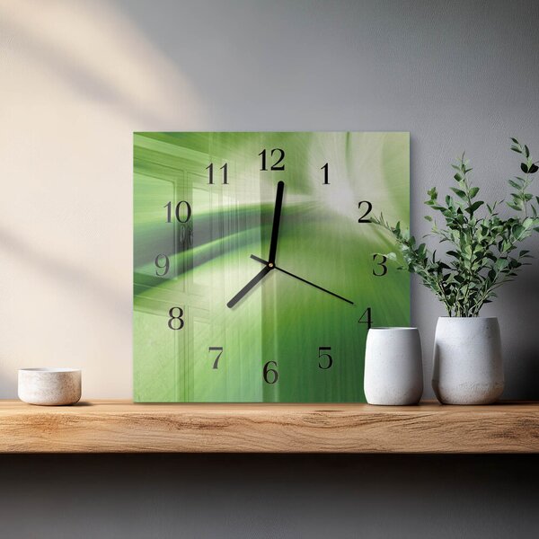 Skleněné hodiny na stěnu Abstrakce zskc-30x30-00173769