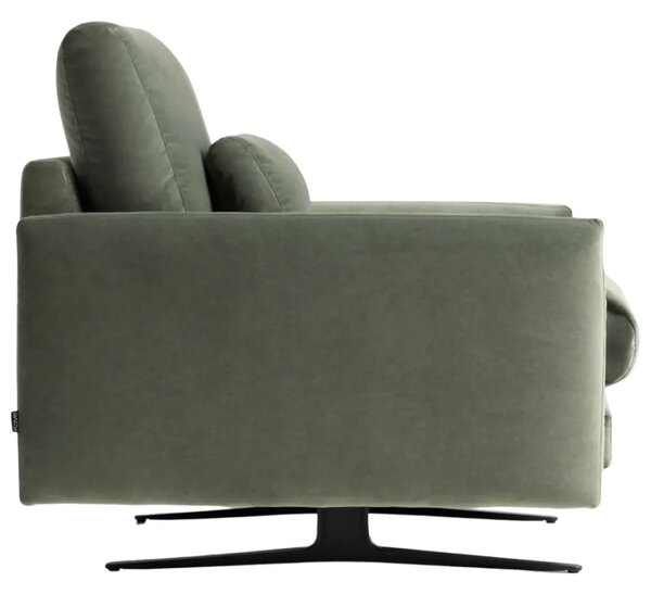 Kave Home Zelené sametové křeslo Veliro