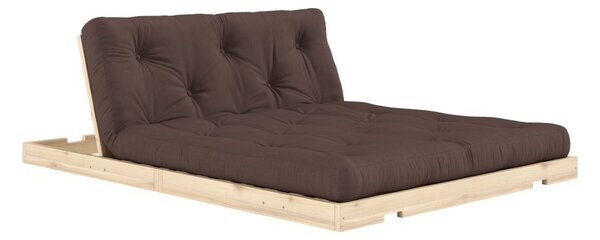 Tmavě hnědá rozkládací pohovka 145 cm Flip – Karup Design