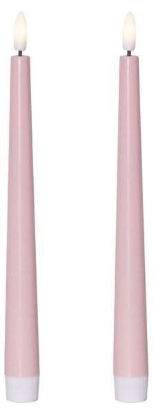 LED svíčka Flamme Candy Pink – set 2 ks