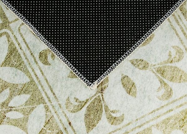 Breno Kusový koberec LUNA 107 beige – béžové dlaždice, 60x180 cm, Vícebarevné/Béžová