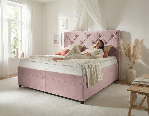 Postel boxspring s úložným prostorem ROYAL GRAND plocha spaní 160x200