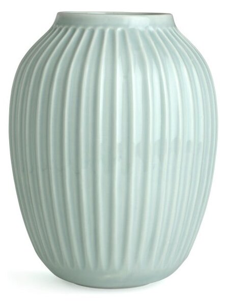 Mentolově modrá kameninová váza Kähler Design Hammershoi, výška 25 cm