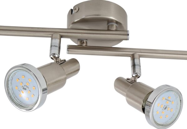 BRILO 2991-042B Bodové svítidlo 67,5 cm 4xGU10 3W 250lm matný nikl - BRILO