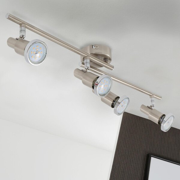 BRILO 2991-042B Bodové svítidlo 67,5 cm 4xGU10 3W 250lm matný nikl - BRILO