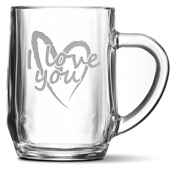 Sablio Půllitr I Love you srdce: 0,5