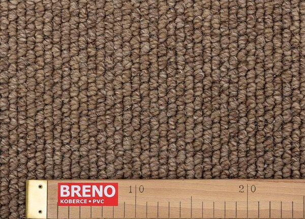 Breno Metrážový koberec JADE 92, šíře 400 cm, Hnědá