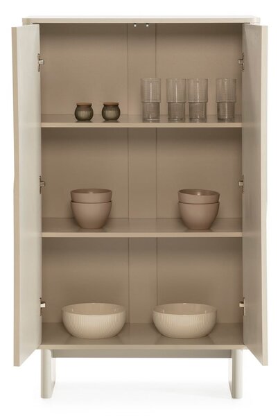 Krémová skříňka 80x130x40 cm Solei – MOME