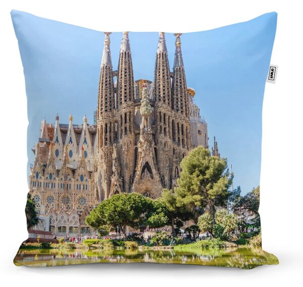 Sablio Polštář Barcelona Sagrada Familia - 40x40 cm