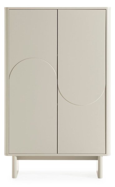 Krémová skříňka 80x130x40 cm Solei – MOME