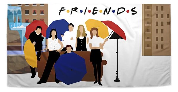 Sablio Ručník Seriál přátelé FRIENDS Gauč u fontány - 30x50 cm