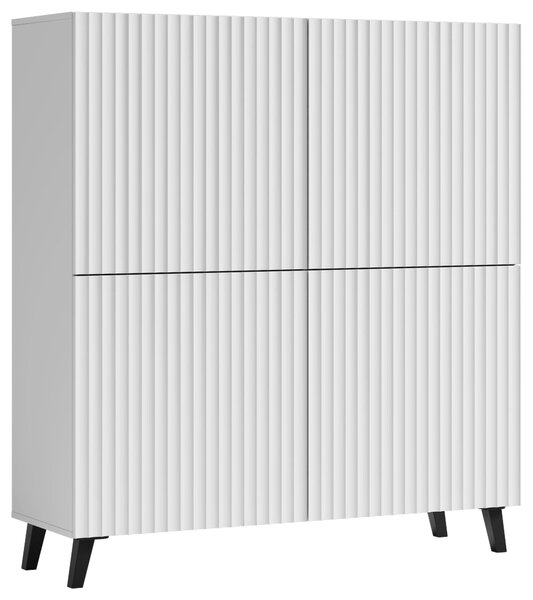 VYSOKÁ KOMODA, bílá, 120/132/39 cm Livetastic - Online Only komody, Online Only