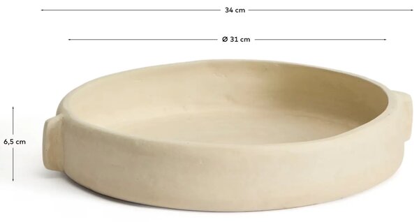 Kave Home Béžová dekorativní miska Mireni Ø31 cm