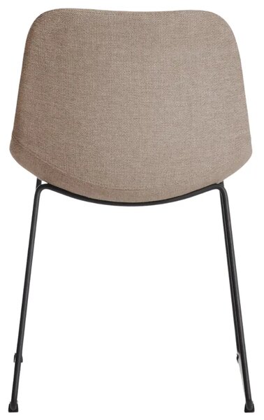 Kave Home Hnědá látková jídelní židle Zahara II