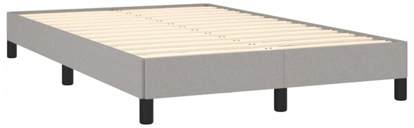 Box spring postel s matrací světle šedá 120x190 cm textil 3269657