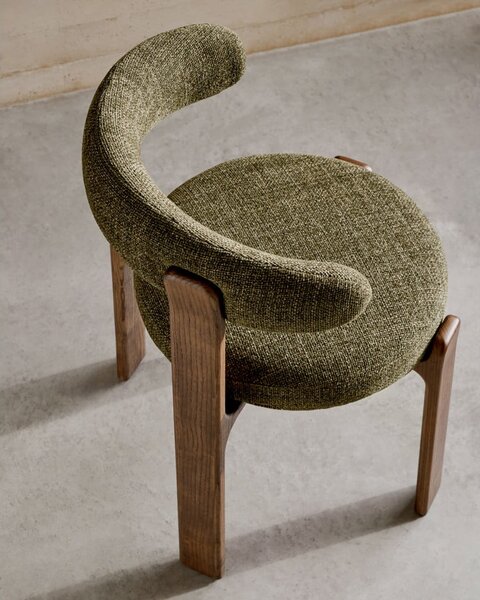Khaki/hnědá jídelní židle z jasanového dřeva Granite – Kave Home