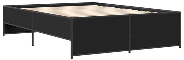 Rám postele černý 120 x 200 cm kompozitní dřevo a kov 3279892