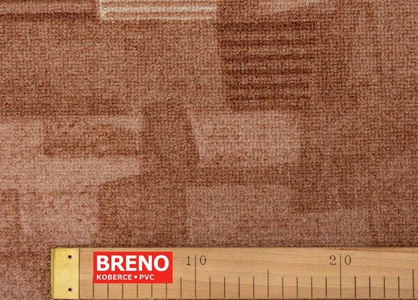 Breno Metrážový koberec EDITOR 86, šíře 400 cm, Vícebarevné/Hnědá
