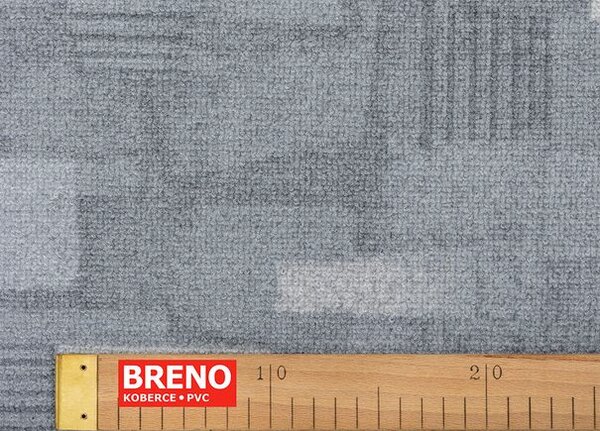 Breno Metrážový koberec EDITOR 95, šíře 400 cm, Šedá