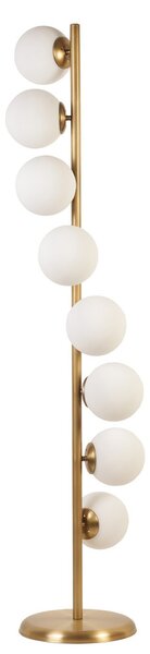 ASIR Stojací lampa SIMAY kovová zlatá a bílá