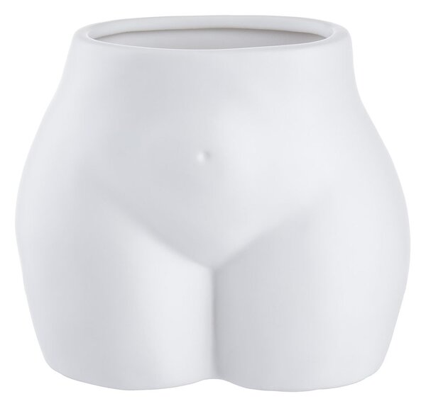 Váza/květináč 13 cm - bílá