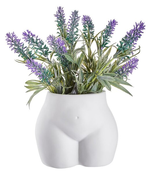 Váza/květináč 13 cm - bílá