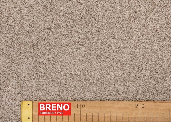 Breno Metrážový koberec FAYE 34 (334), šíře 400 cm, Hnědá/Béžová