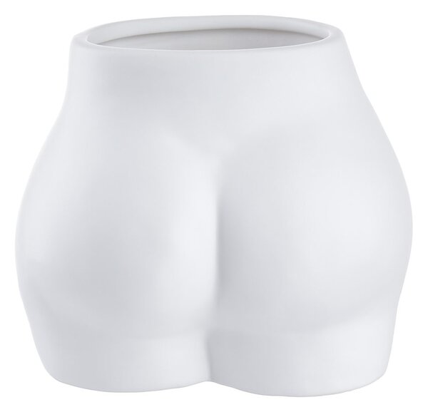 Váza/květináč 13 cm - bílá
