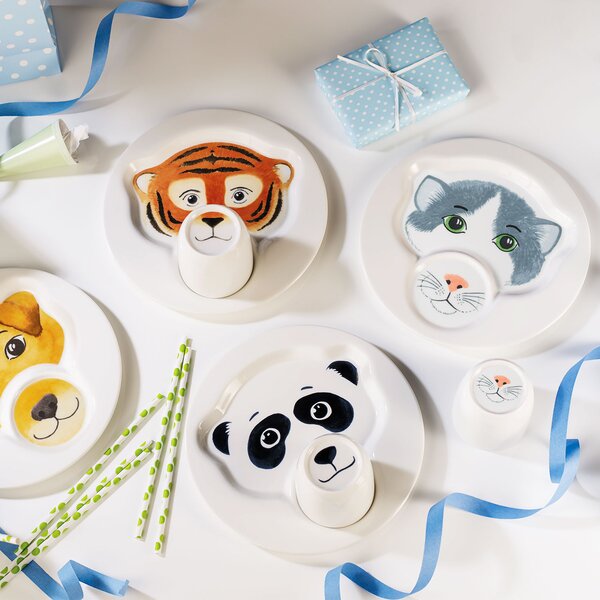 Villeroy&Boch Animal Friends Dětská Sada Tygr - hrnek a talíř, 2ks
