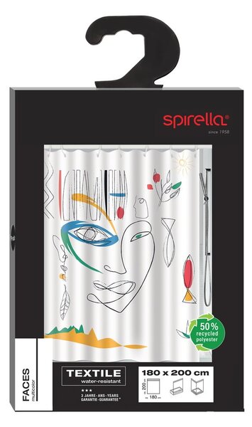 Sprchový závěs 180x200 cm Faces – Spirella
